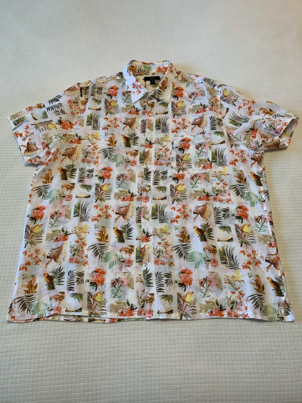 Club Room tropical print linen shirt